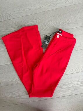 Women’s Boot Cut Jeans in Bright Red - Unbranded